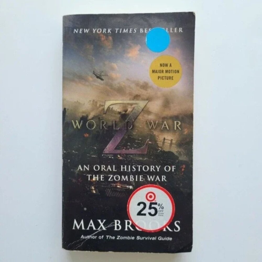 5/$15 Book Movie Tie In World War Z Oral History Zombie War Brooks Apocalypse